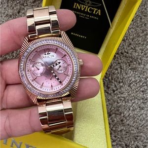 Rose gold Invicta watch